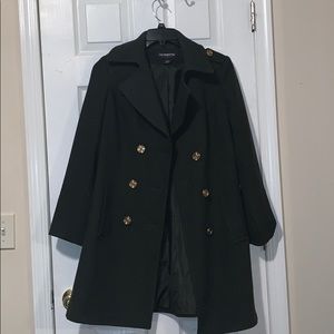 Heavy Cotton Hunter Green Peacoat